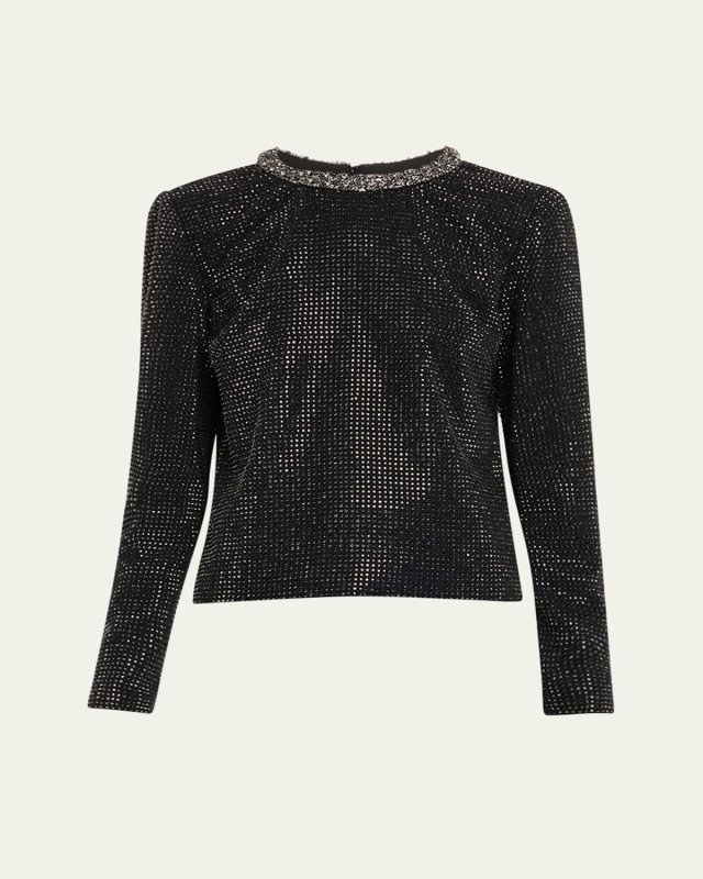 Long Sleeve Crystal Top